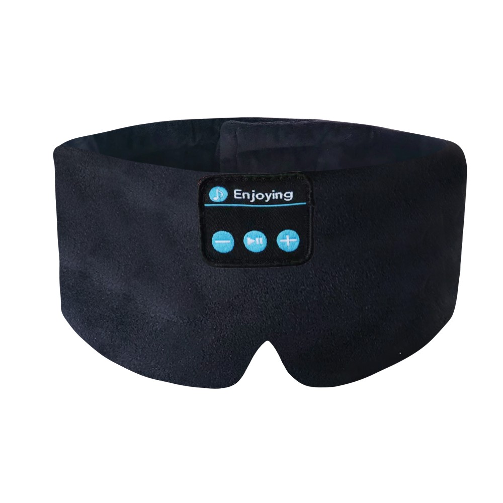 Bomull Bluetooth Sleep Eye Mask Svart