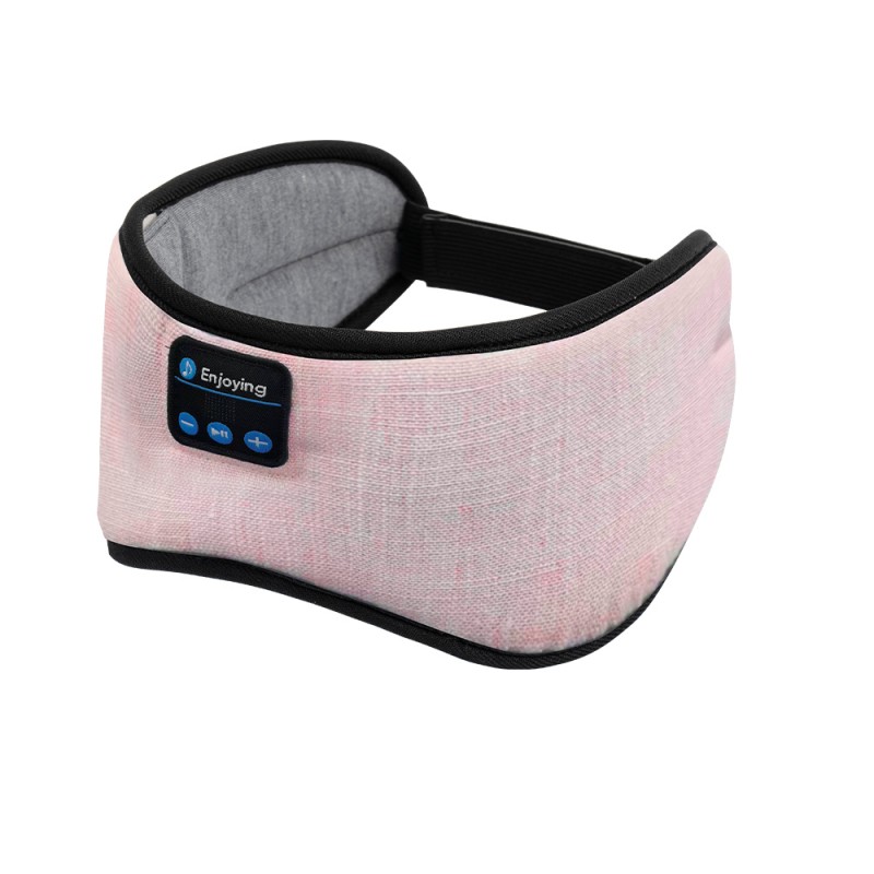Bomullsrosa centrerad Bluetooth-ögonmask