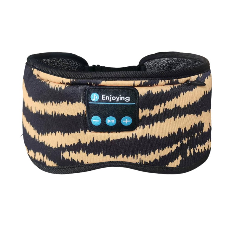 Bomull Zebra gul Bluetooth ögonmask