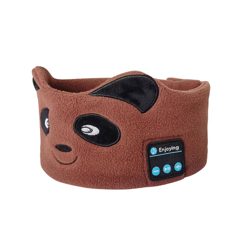 Barn Bluetooth pannband sömn ögonmask panda