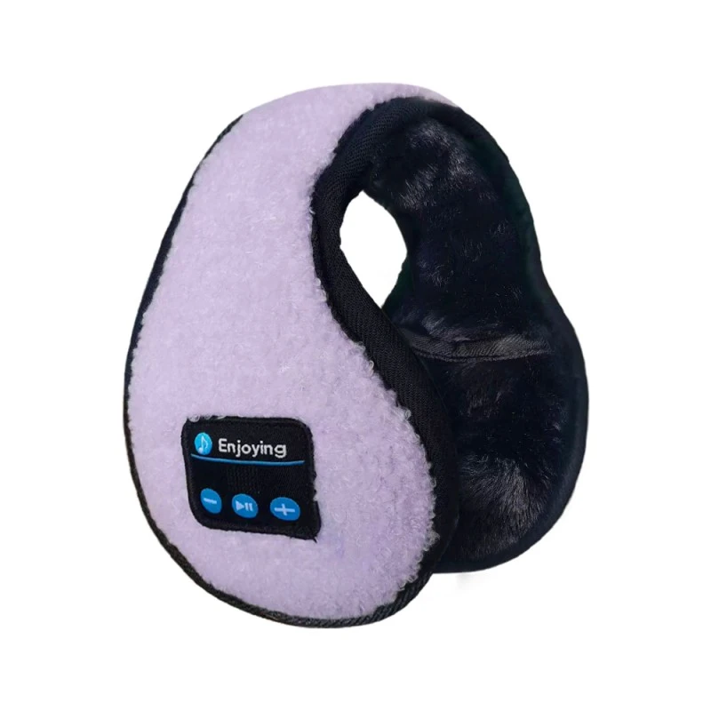 Lila justerbara Mini Bluetooth-hörselkåpor