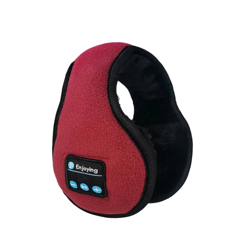 Röda justerbara Mini Bluetooth-hörselkåpor