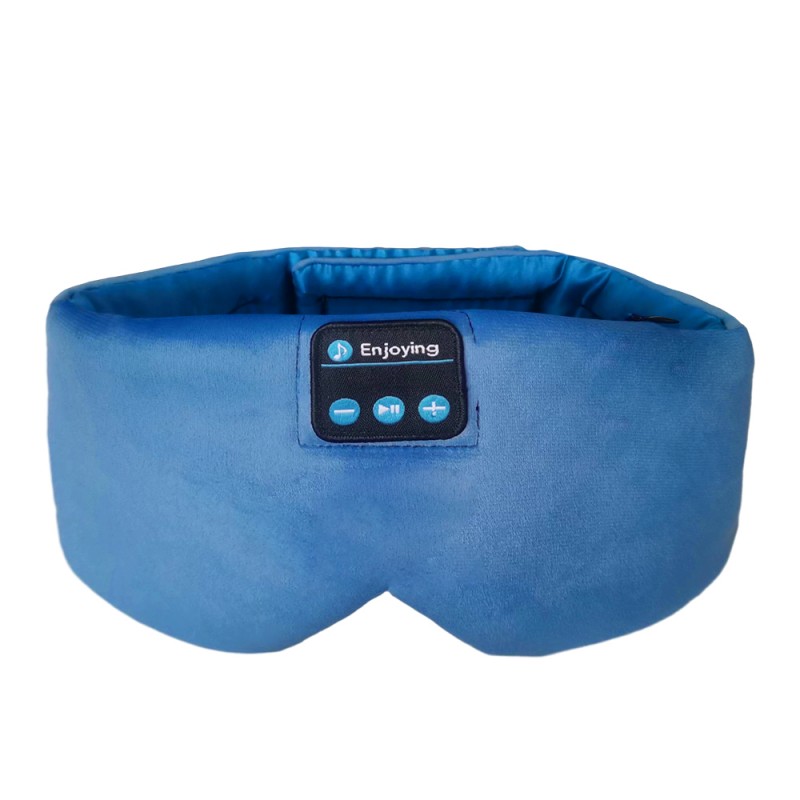 Silk Bluetooth Sleep Eye Mask Sleeping Headphoens Blue