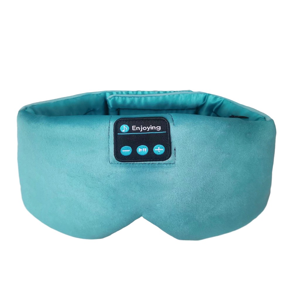 Silk Bluetooth Sleep Eye Mask Sovhörlurar Cyan